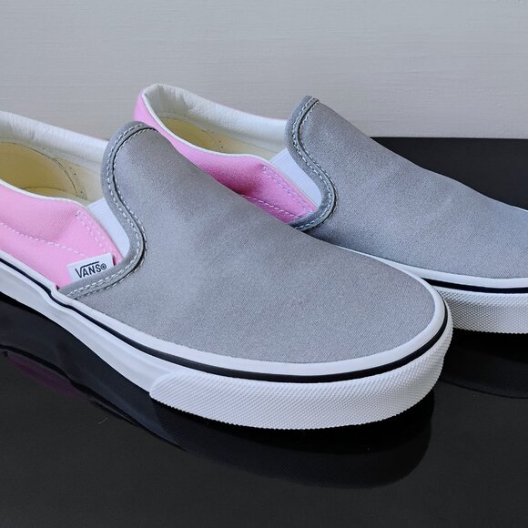 Vans Men's Classic Slip-On Sneaker in Fresh & Contemporary Prism Pink/Drizzle - Picture 4 of 12
